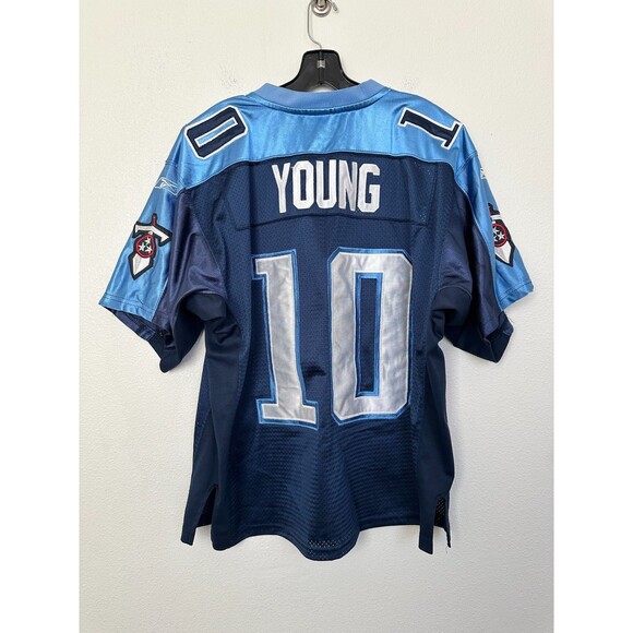 NFL Tennessee Titans #10 Vince Young Stitched Reebok Jersey Blue Jersey 48 XL